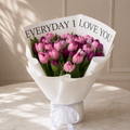 Everyday I Love You Tulip Bouquet – Pink & Purple Tulips